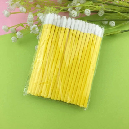 50pcs Disposable Cosmetic Makeup Lip Brush Lipstick Lip Glossy Wands Pen Cleaner Applicator Eyeshadow Lip Gloss Brushes Tools