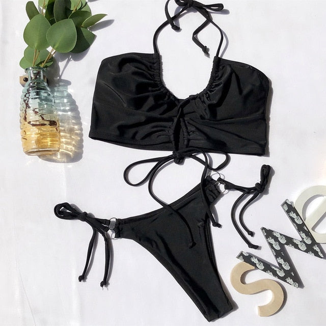 Sexy Leopard Bikinis 2020 Micro Bikini Set Push Up Thong Biquini High Cut Swimwear Women Mini Swimsuit Female Bathing Suit