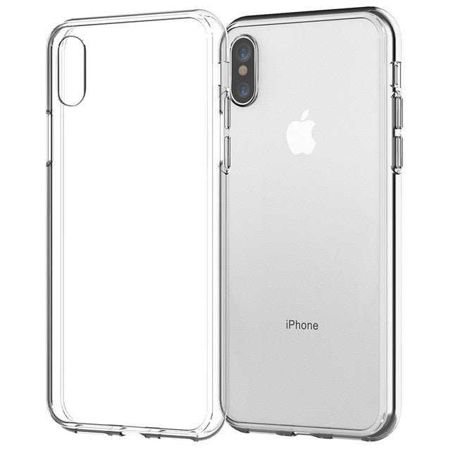Ultra Thin Clear Phone Case For iPhone 11 7 Case Silicone Soft Back Cover For iPhone 11 12 Pro XS Max X 8 7 6s Plus 5 SE XR Case