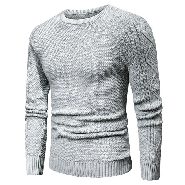 Luulla Men 2020 Spring Casual 100% Cotton Warm Sweater Pullovers Men Autumn Fashion 3D Geometric Soft Sweater Jumpers Men Plus
