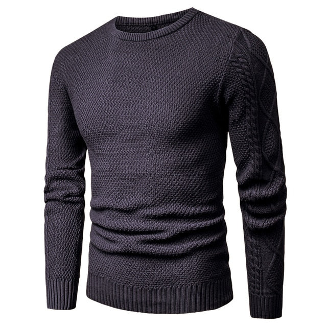 Luulla Men 2020 Spring Casual 100% Cotton Warm Sweater Pullovers Men Autumn Fashion 3D Geometric Soft Sweater Jumpers Men Plus