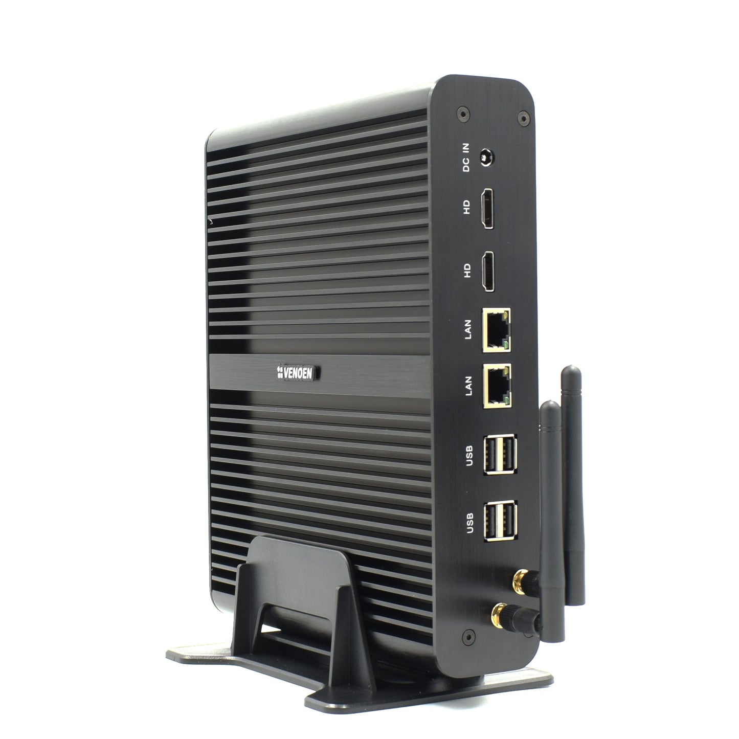 Hystou industrial MiniPc i5 5200U Dual Com 2 lan Portable Fanless computer Intel Core I7 5500U Linux Ubuntu Desktop I3 5005U