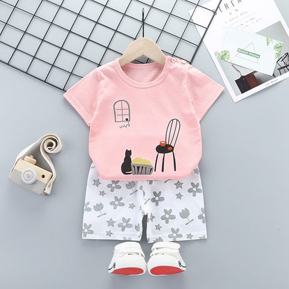 Baby Boys Clothes Sets Children Clothing Summer Short Sleeve Tracksuit for Boys Sport Suits Animal Costume for Kids Clothes