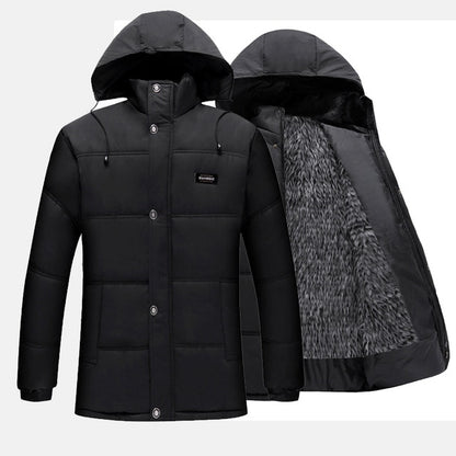 2020 New Men Jacket Coats Thicken Warm Winter Windproof Jackets Casual Mens Down Parka Hooded Outwear Cotton-padded Jacket