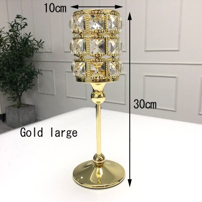 Silver/Gold Crown Candle Holder Fashion Hollow Iron Candlestick Birthday Gift Ornaments Home Decorations