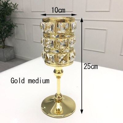 Silver/Gold Crown Candle Holder Fashion Hollow Iron Candlestick Birthday Gift Ornaments Home Decorations