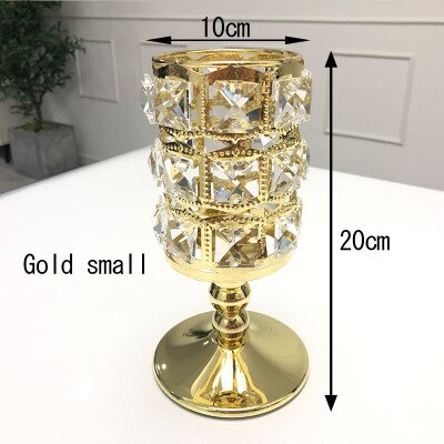 Silver/Gold Crown Candle Holder Fashion Hollow Iron Candlestick Birthday Gift Ornaments Home Decorations