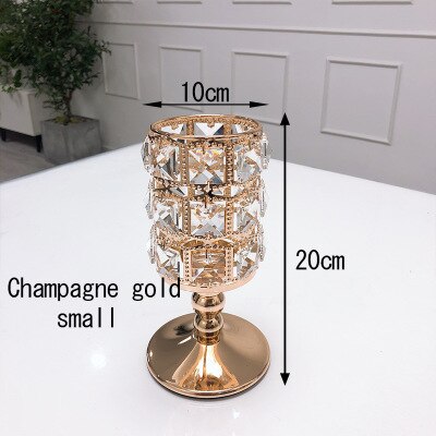 Silver/Gold Crown Candle Holder Fashion Hollow Iron Candlestick Birthday Gift Ornaments Home Decorations