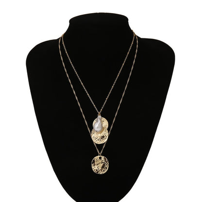 Ingemark Punk Miami Cuban Choker Necklace Colar Hip Hop Big Thick Chunky Chain Fashion Queen Coin Pendant Necklace Women Jewelry