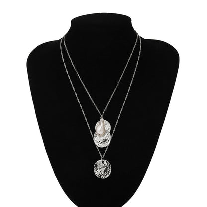 Ingemark Punk Miami Cuban Choker Necklace Colar Hip Hop Big Thick Chunky Chain Fashion Queen Coin Pendant Necklace Women Jewelry