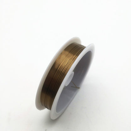 Colorfast Copper Wire For Bracelet Necklace Jewelry DIY Accessories 0.2/0.25/0.3/0.5/0.6/1.0mm Craft Beading Wire HK018