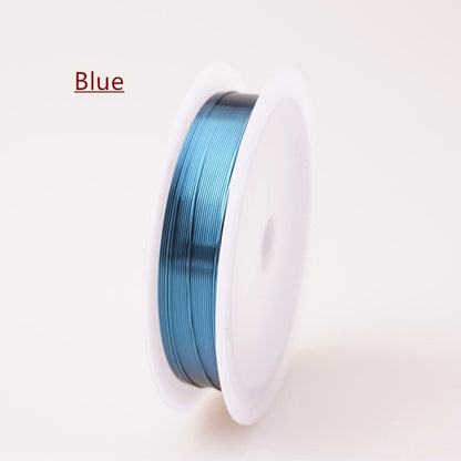 Colorfast Copper Wire For Bracelet Necklace Jewelry DIY Accessories 0.2/0.25/0.3/0.5/0.6/1.0mm Craft Beading Wire HK018