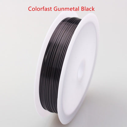 Colorfast Copper Wire For Bracelet Necklace Jewelry DIY Accessories 0.2/0.25/0.3/0.5/0.6/1.0mm Craft Beading Wire HK018