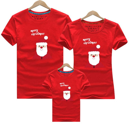 Christmas Dad Mom Baby T-Shirt Clothing for Family Matching Outfits Clothes Mother Daughter Father Son Look Mommy and Me Shirt