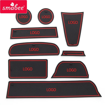 Smabee Anti-Slip Gate Slot Cup Mat for Lada Granta Interior Non-slip mat Accessories Door Pad 9pcs/16pcs Car Styling Stickers