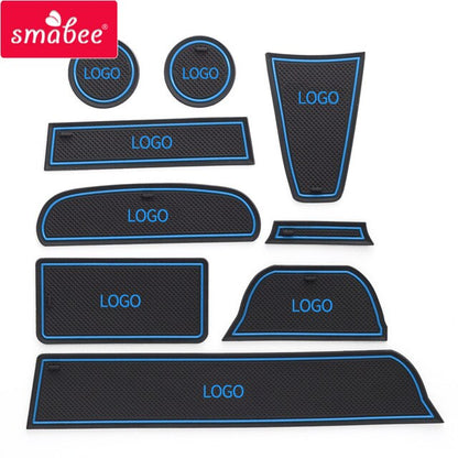 Smabee Anti-Slip Gate Slot Cup Mat for Lada Granta Interior Non-slip mat Accessories Door Pad 9pcs/16pcs Car Styling Stickers