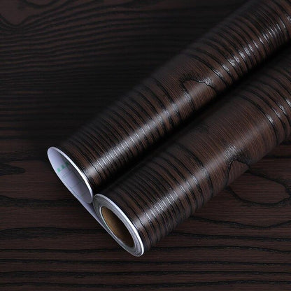 Wood Grain Wallpaper Self-adhesive Waterproof Wall Stickers Contact Papers Wardrobe Furniture Door Film Decor Home Improvement