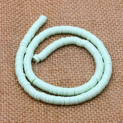 6mm Flat Round Polymer Clay Beads Chip Disk Loose Spacer Handmade Beads For DIY Jewelry Making Bracelet Finding Mixed Color