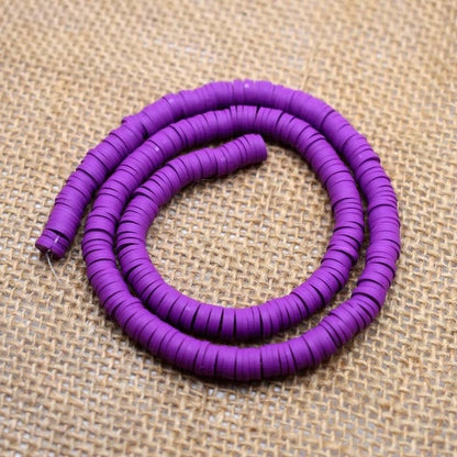 6mm Flat Round Polymer Clay Beads Chip Disk Loose Spacer Handmade Beads For DIY Jewelry Making Bracelet Finding Mixed Color