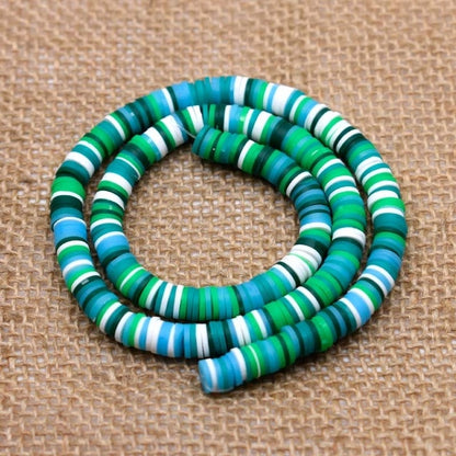 6mm Flat Round Polymer Clay Beads Chip Disk Loose Spacer Handmade Beads For DIY Jewelry Making Bracelet Finding Mixed Color