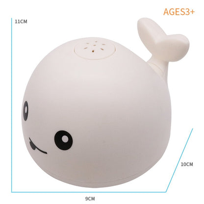 Creative Water Spray Bath Toy Whale Shape Led Light Water Spray Ball Baby Bath Water Toys Automatic Induction Toys For Kids Gift