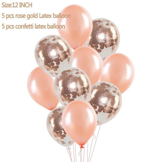 Birthday Party Decoration 18 21 30 40 50 Rose Gold Satin Sash Crystal Crown Tiara Happy Birthday Anniversary Party Supplies