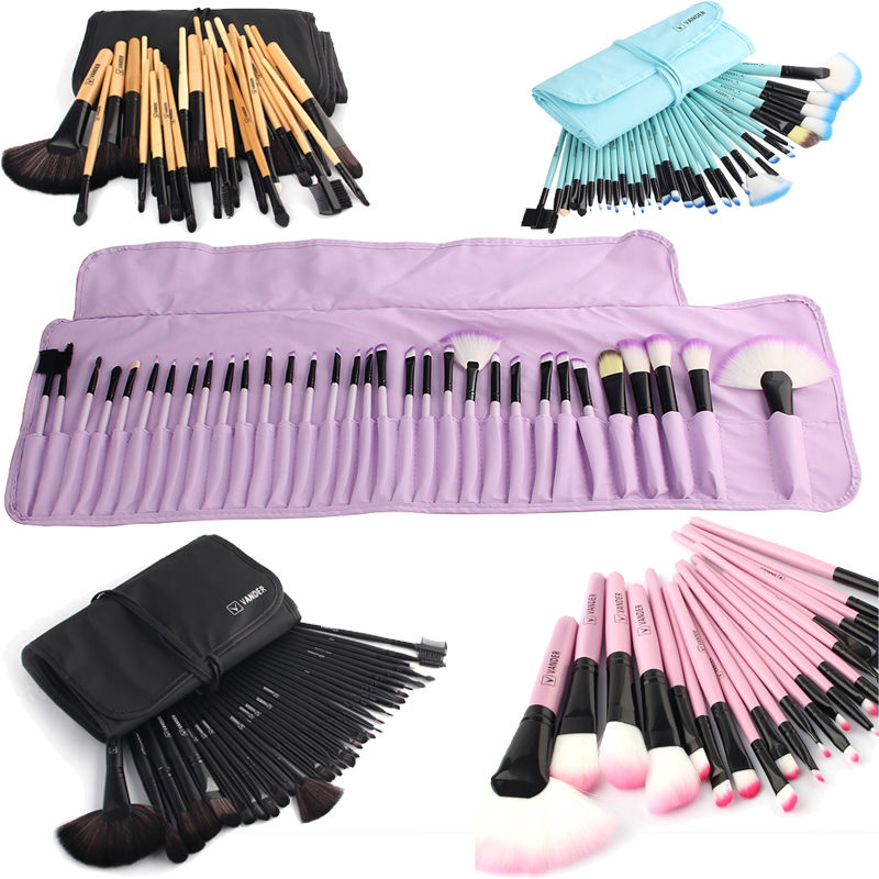 Yuwaku Professional 32Pcs/Set Makeup Brush Foundation Eye Shadows Lipsticks Powder Make Up Brushes Tool Bag Pincel Maquiagem Kit