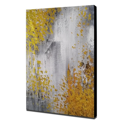 Mintura Hand Painted Oil Paintings on Canvas Gold Foil Abstract Painting Wall Picture for Living Room  Home Decor Art  No Framed