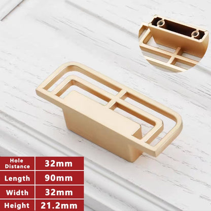 WV Classical Handle Solid Brass Black Gold Vintage Handles 96mm Ancient Cabinet Door Handles for Furniture Drawer Pulls Hardware