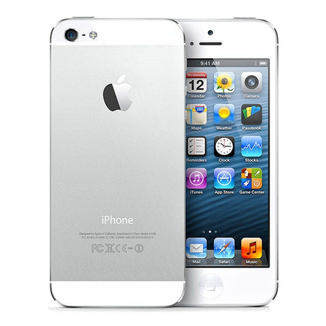 Original Apple iPhone 5 GSM 3G Unlocked Mobile Phone 16GB 32GB 64GB ROM Wifi 8MP 4.0" IOS 8.0 Used Cellphones