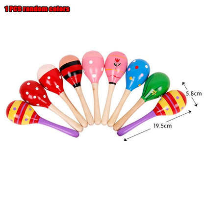 Kids Montessori Wooden Toys Rainbow Blocks Kid Learning Toy Baby Music Rattles Graphic Colorful Wooden Blocks Educational Toy