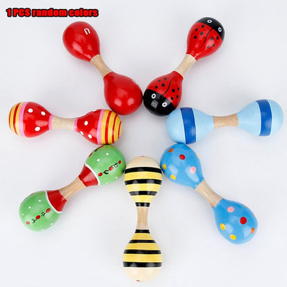 Kids Montessori Wooden Toys Rainbow Blocks Kid Learning Toy Baby Music Rattles Graphic Colorful Wooden Blocks Educational Toy