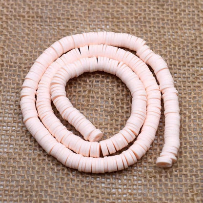 6mm Flat Round Polymer Clay Beads Chip Disk Loose Spacer Handmade Beads For DIY Jewelry Making Bracelet Finding Mixed Color