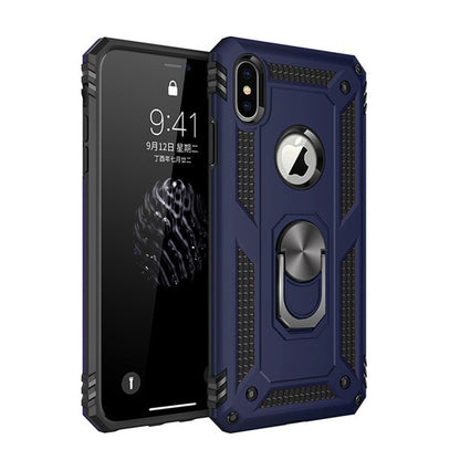 for iPhone X XS XR 11 Pro 7 8 Max Case,Military Grade Armor 15ft. Drop Tested Protective Ring Magnetic Car Mount Kickstand Case