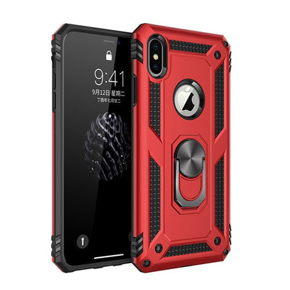 for iPhone X XS XR 11 Pro 7 8 Max Case,Military Grade Armor 15ft. Drop Tested Protective Ring Magnetic Car Mount Kickstand Case