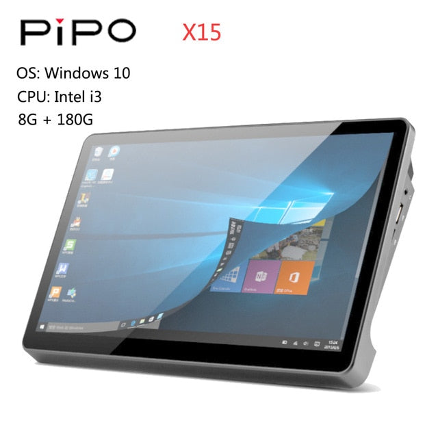 2020 New Pipo X15 Mini PC 8GB 128GB SSD 11.6 inch 1920*1080 Intel Core i3-5005U RS232 RJ45 HDMI Bluetooth 6 USB Tablet Computer