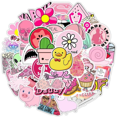 35/50pcs Vsco Sticker for Kids Anime Laptop Stickers Pack Skateboard Motorcycle Vsco Girl Toys for Children Cool Animal Stickers