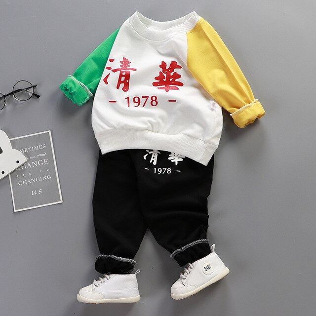 Spring Autumn and winter kids baby boy clothes coat+pant 2pcs baby girl clothes Toddler boy clothing set,Rroupas bebess meninoss