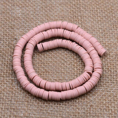 6mm Flat Round Polymer Clay Beads Chip Disk Loose Spacer Handmade Beads For DIY Jewelry Making Bracelet Finding Mixed Color