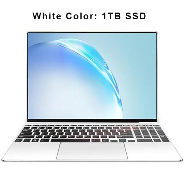 15.6 inch Laptop 8G RAM 1TB/512G/256G/128G SSD ROM Notebook Computer FHD IPS Screen Quad Core Gaming Laptops win10