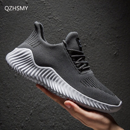 Hot Sale New Mesh Men Shoes Breathable White Men's Sneakers Lac-up Lightweight Black Walking Man Tenis Shoes Zapatillas Hombre