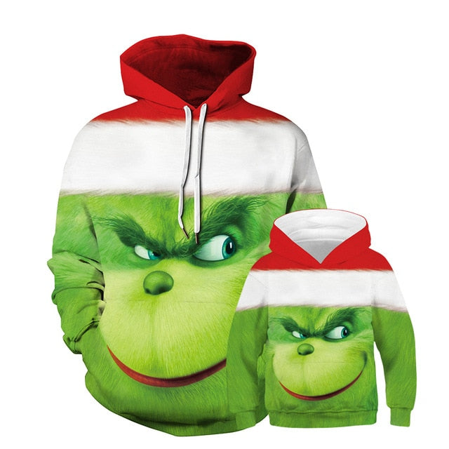 Father Son Daddy Baby Hoodies Matching Clothes for Family Look Sweaters Christmas Pajamas New Year's Baby Boys Clothing Brother