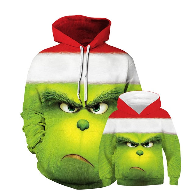 Father Son Daddy Baby Hoodies Matching Clothes for Family Look Sweaters Christmas Pajamas New Year's Baby Boys Clothing Brother