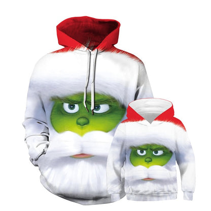 Father Son Daddy Baby Hoodies Matching Clothes for Family Look Sweaters Christmas Pajamas New Year's Baby Boys Clothing Brother