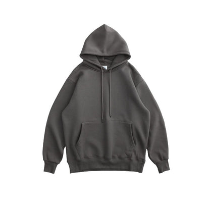 INFLATION 2020 Autumn Mens Thick Fleece Hoodies Hip Hop Pure Hoodies Thick Velvet Fabrics Winter Hoodies 167W17