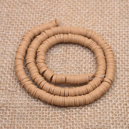 6mm Flat Round Polymer Clay Beads Chip Disk Loose Spacer Handmade Beads For DIY Jewelry Making Bracelet Finding Mixed Color