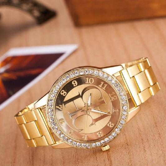 2019 New Top Brand CH Women's Watch Luxury Gold Stainless Steel Sports Watch Unisex Quartz Watch Women's Watch