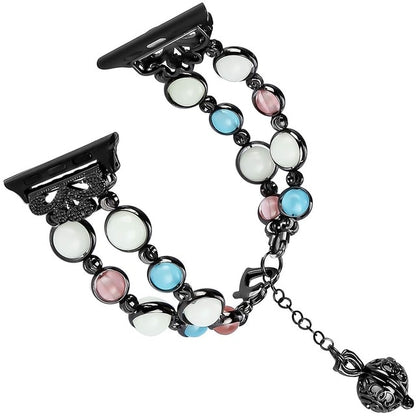 Luminous Bracelet Strap for apple watch 44 mm 40mm women Watchband for apple watch strap 42mm 38mm band Jewelry iwatch Accessory