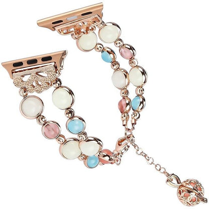 Luminous Bracelet Strap for apple watch 44 mm 40mm women Watchband for apple watch strap 42mm 38mm band Jewelry iwatch Accessory