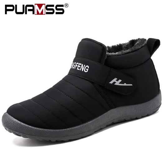 Men Boots High Quality Keep Warm Men Snow Boots Couple Cheap Winter Ankle Boots Shoes Waterproof Outdoor Men Sneakers